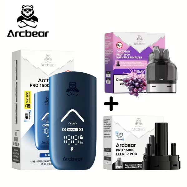 Arcbear Pro 15000 Full Kit - 20mg alle Sorten